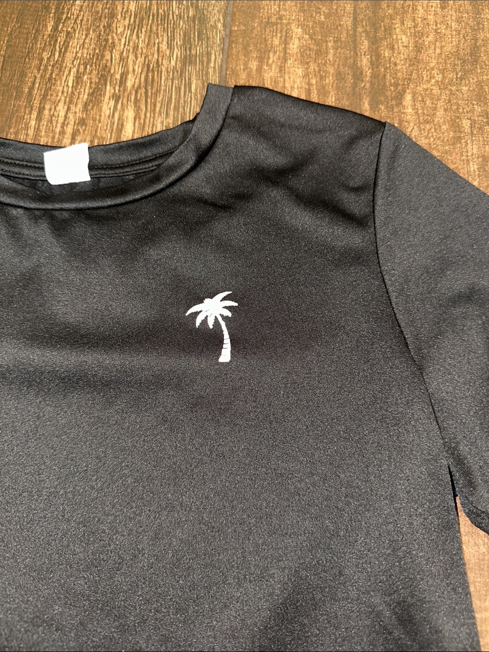 Kids Black Palm Icon Short-Sleeve rashguard - Youth - Picture 2 of 3